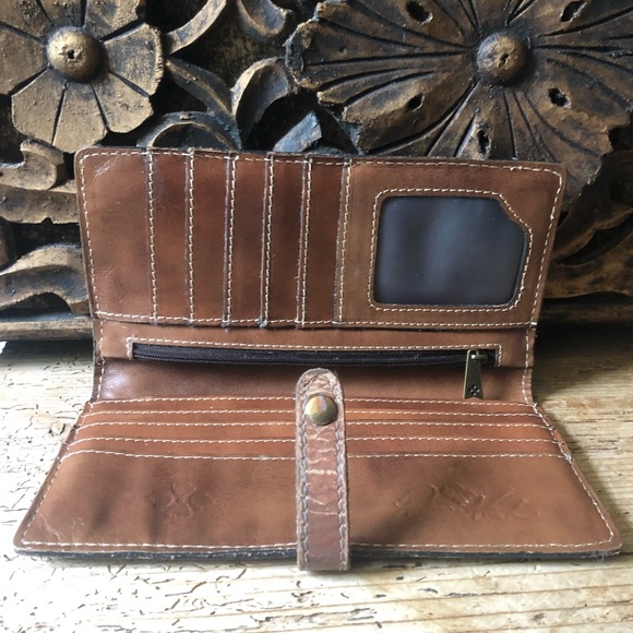 RARE Patricia Nash Signature Map Pitelli Bifold Leather Wallet - Picture 8 of 17